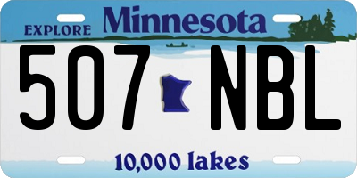 MN license plate 507NBL