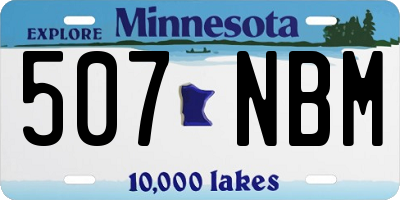 MN license plate 507NBM