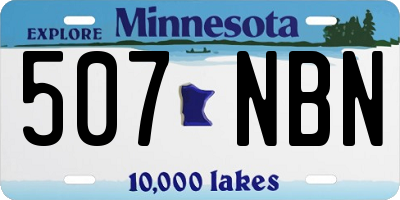 MN license plate 507NBN