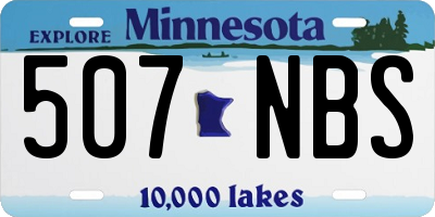 MN license plate 507NBS