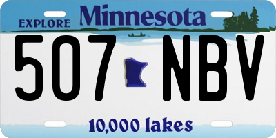 MN license plate 507NBV