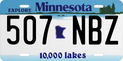 MN license plate 507NBZ