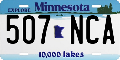 MN license plate 507NCA