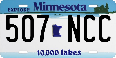 MN license plate 507NCC