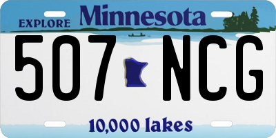 MN license plate 507NCG