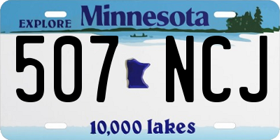MN license plate 507NCJ