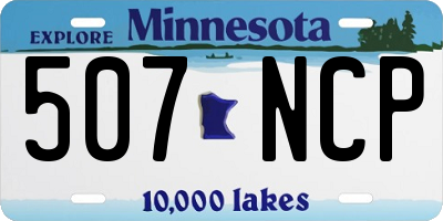 MN license plate 507NCP