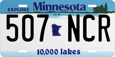 MN license plate 507NCR