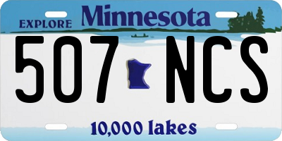 MN license plate 507NCS
