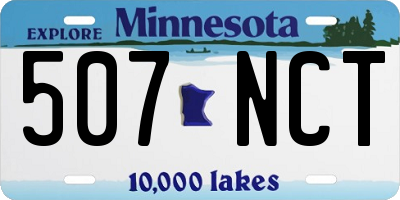 MN license plate 507NCT