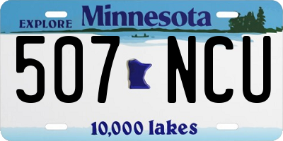 MN license plate 507NCU