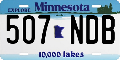 MN license plate 507NDB