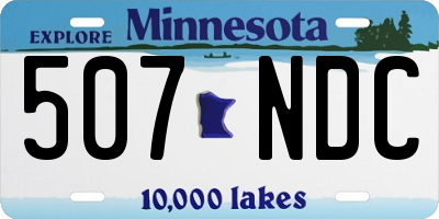 MN license plate 507NDC