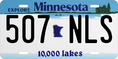 MN license plate 507NLS