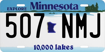 MN license plate 507NMJ