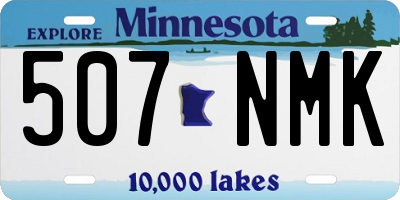 MN license plate 507NMK