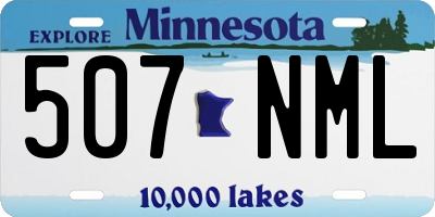 MN license plate 507NML