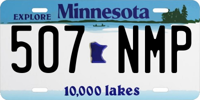 MN license plate 507NMP