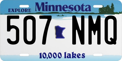 MN license plate 507NMQ