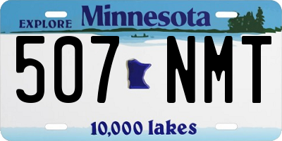 MN license plate 507NMT