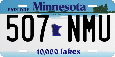 MN license plate 507NMU