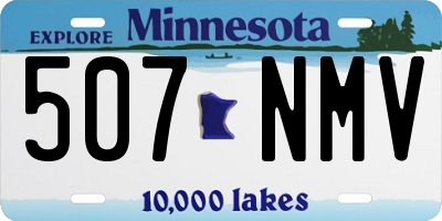MN license plate 507NMV