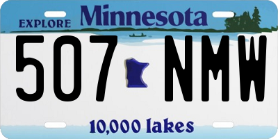 MN license plate 507NMW