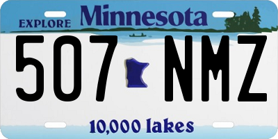 MN license plate 507NMZ