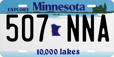 MN license plate 507NNA