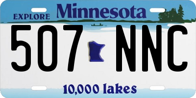 MN license plate 507NNC