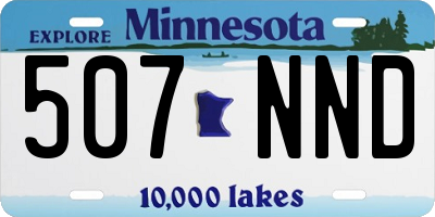 MN license plate 507NND