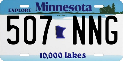 MN license plate 507NNG