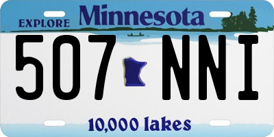 MN license plate 507NNI