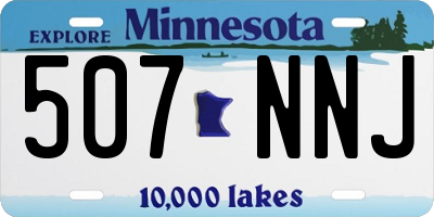 MN license plate 507NNJ