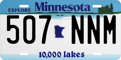MN license plate 507NNM