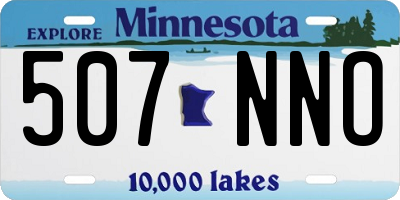 MN license plate 507NNO
