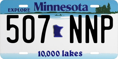 MN license plate 507NNP