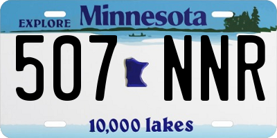 MN license plate 507NNR
