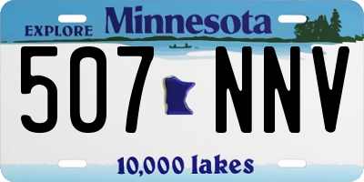 MN license plate 507NNV