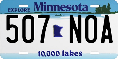 MN license plate 507NOA