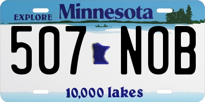 MN license plate 507NOB