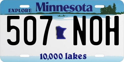 MN license plate 507NOH