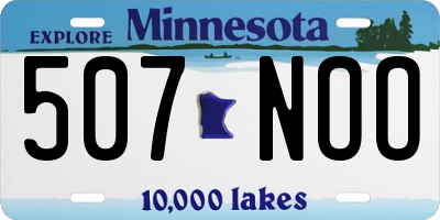 MN license plate 507NOO