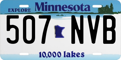 MN license plate 507NVB