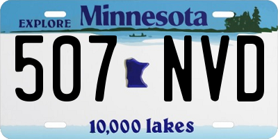 MN license plate 507NVD