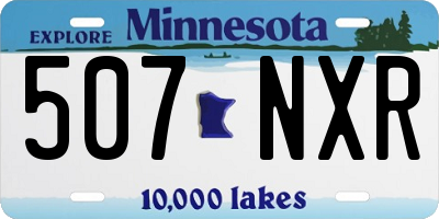 MN license plate 507NXR