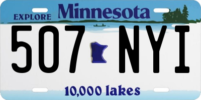 MN license plate 507NYI