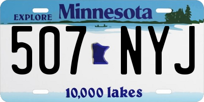MN license plate 507NYJ