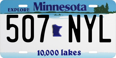 MN license plate 507NYL