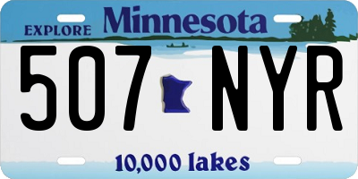 MN license plate 507NYR